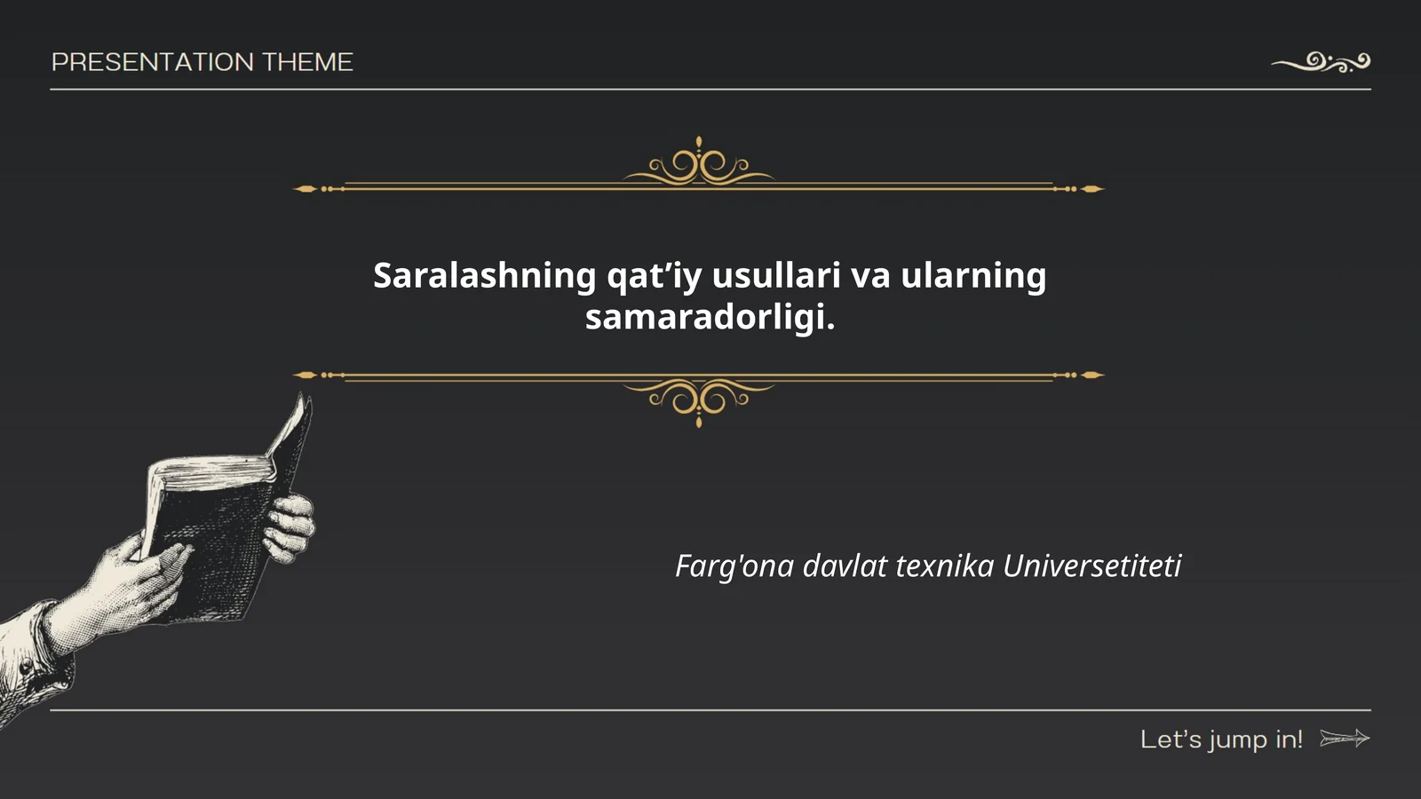 Saralash algoritmlarining turlari