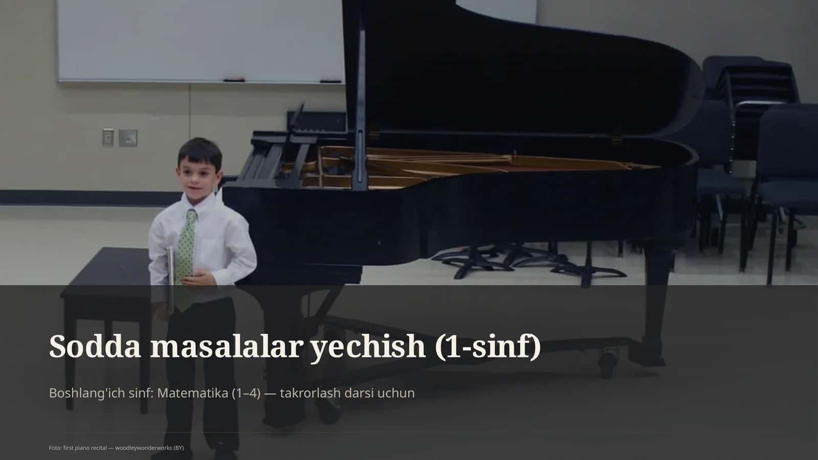 Sodda masalalar yechish (1-sinf)