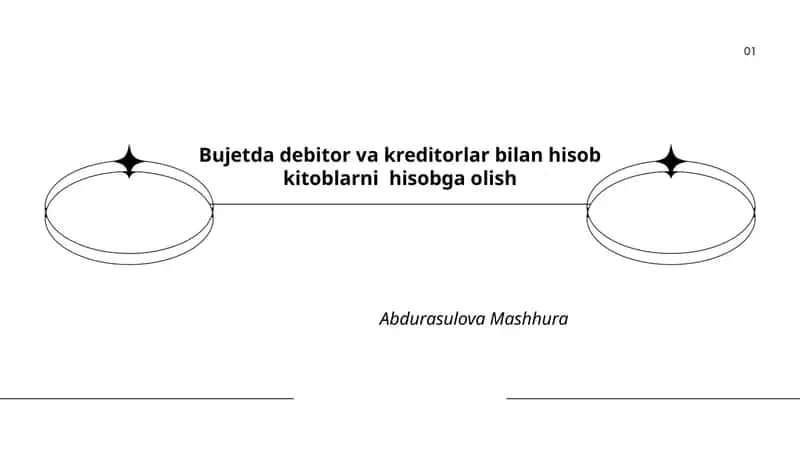 Byudjetda debitor va kreditor tushunchalari va turlari