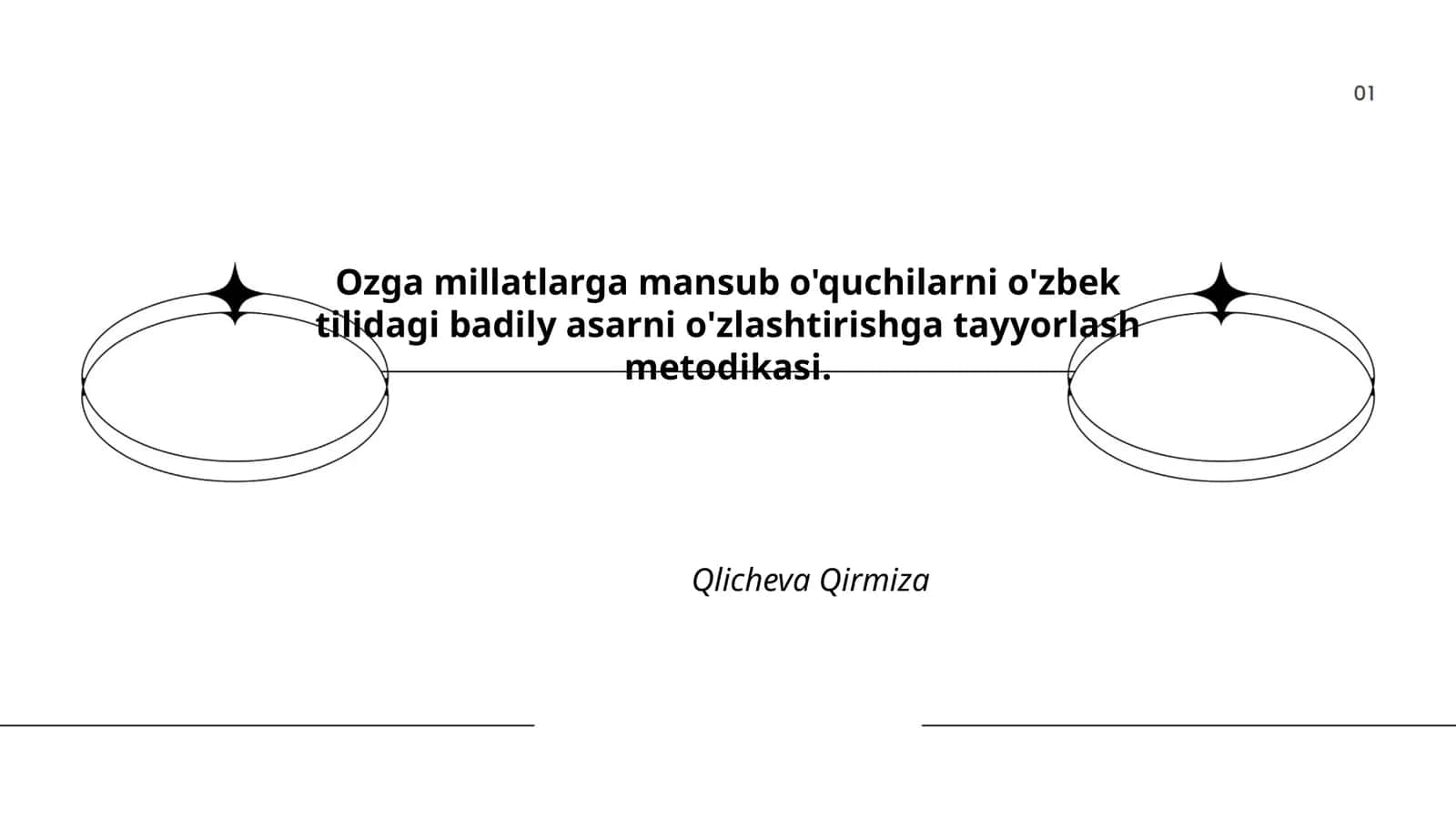 O'quchilarni o'zbek tilidagi badily asarni o'zlashtirishga tayyorlash metodikasi