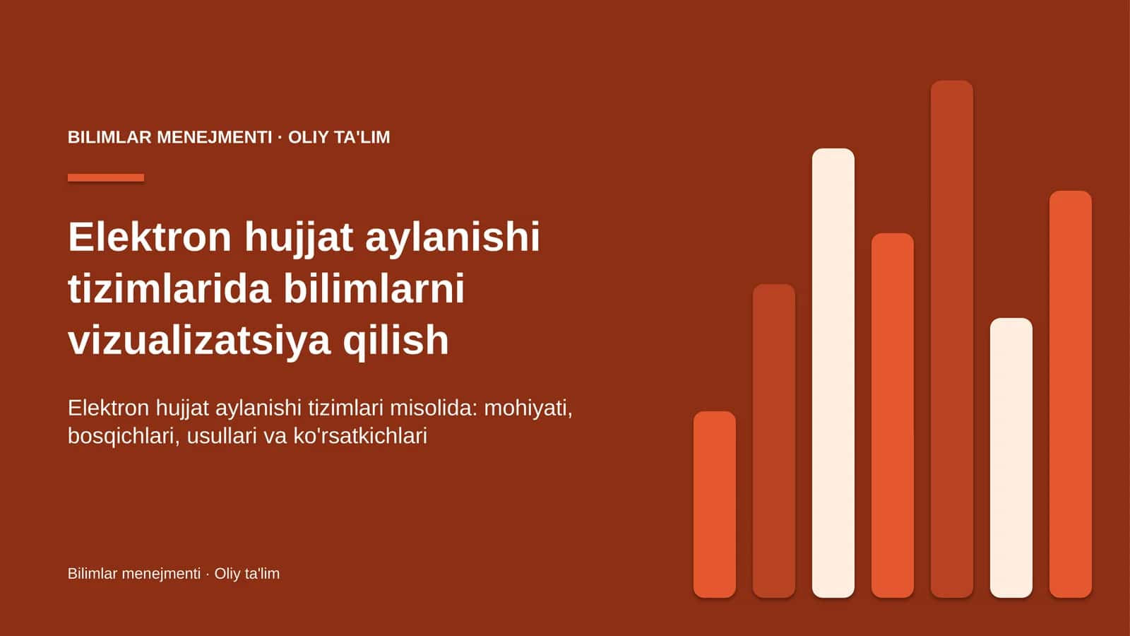 elektron hujjat aylanishi tizimlarida bilimlarni vizualizatsiya qilish 4712