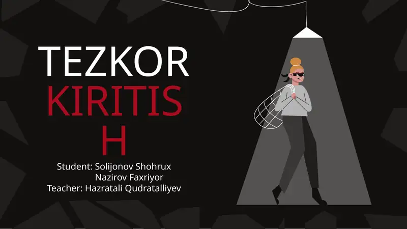 TEZKOR KIRITISH
