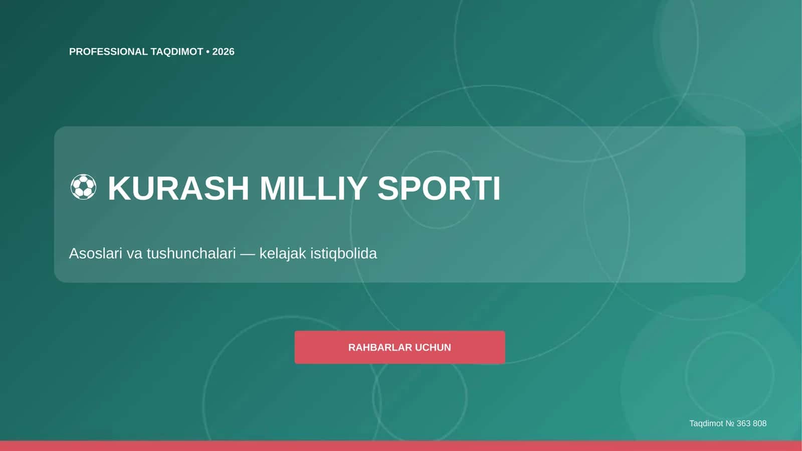 KURASH MILLIY SPORTI Asoslari va tushunchalari