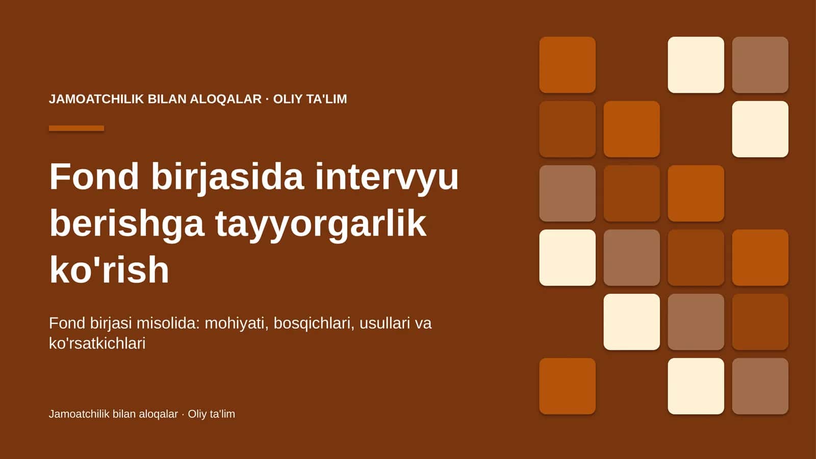 fond birjasida intervyu berishga tayyorgarlik ko'rish 8190