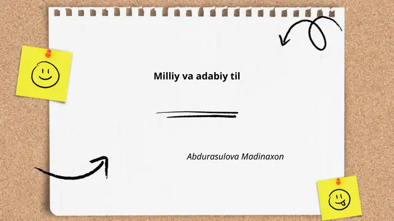 Milliy va adabiy til