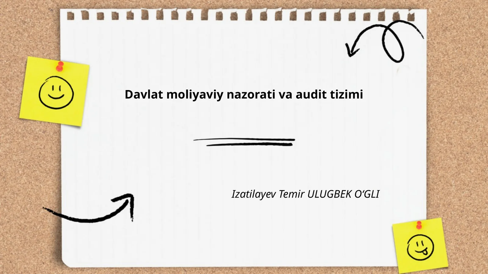 Davlat moliyaviy nazorati va audit tizimi
