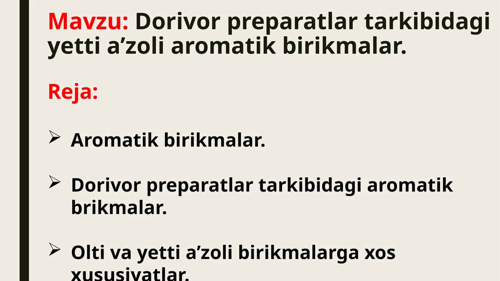 Aromatik birikmalar