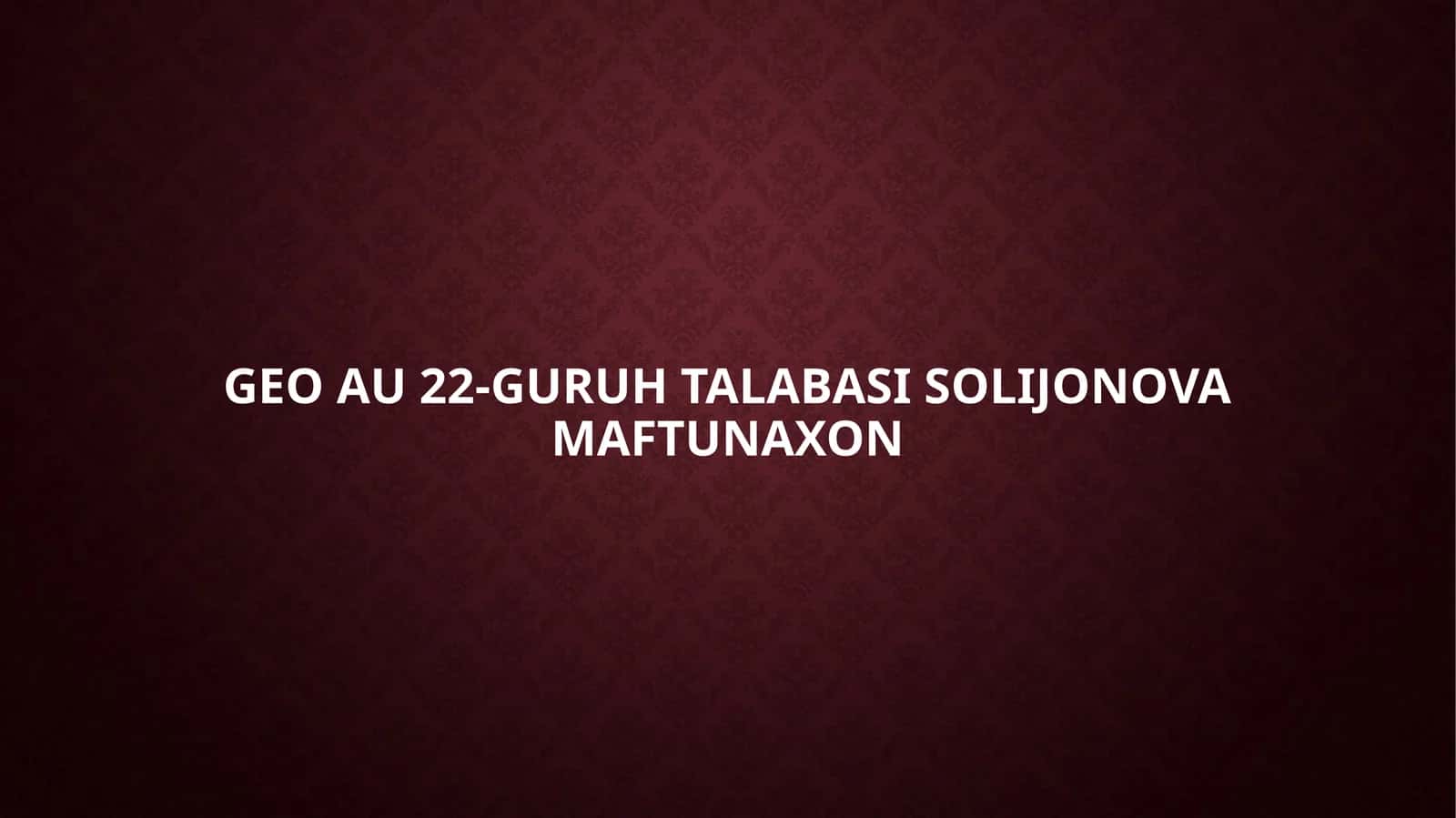 MAKTAB GEOGRAFIYA KURSIDA “AHOLI” MAVZUSINING ILMIY-NAZARIY ASOSLARI