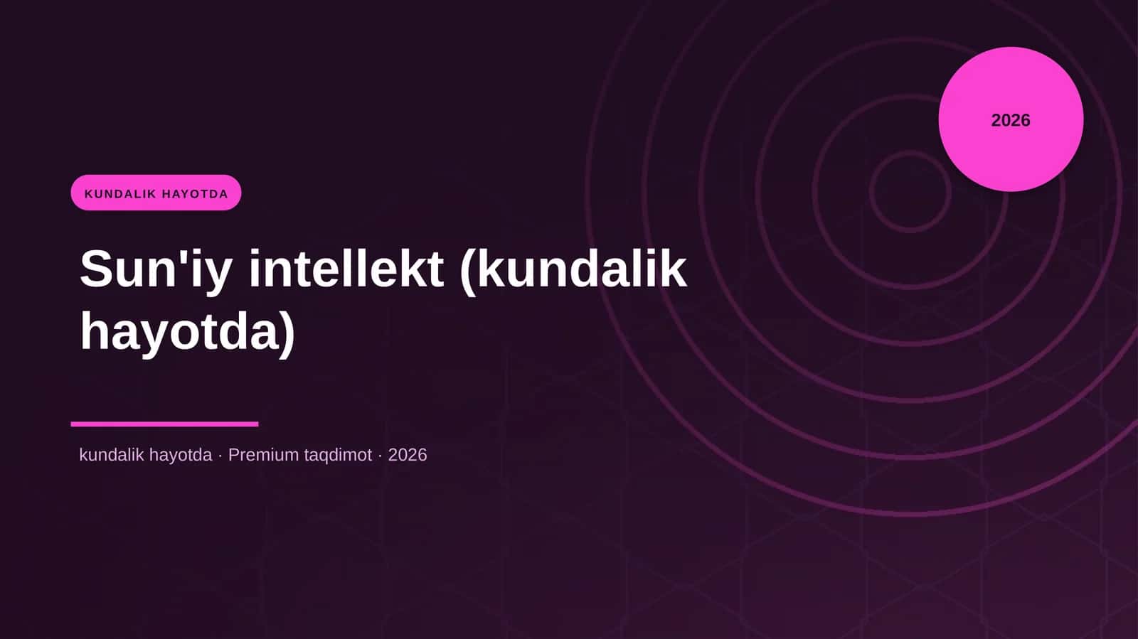Sun'iy intellekt (kundalik hayotda)