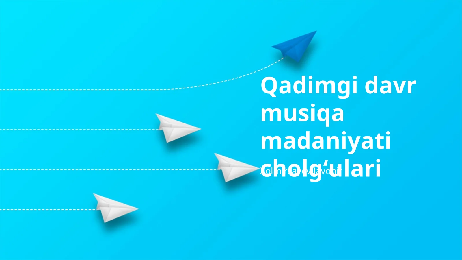 Qadimgi davr musiqa madaniyati cholgʻulari
