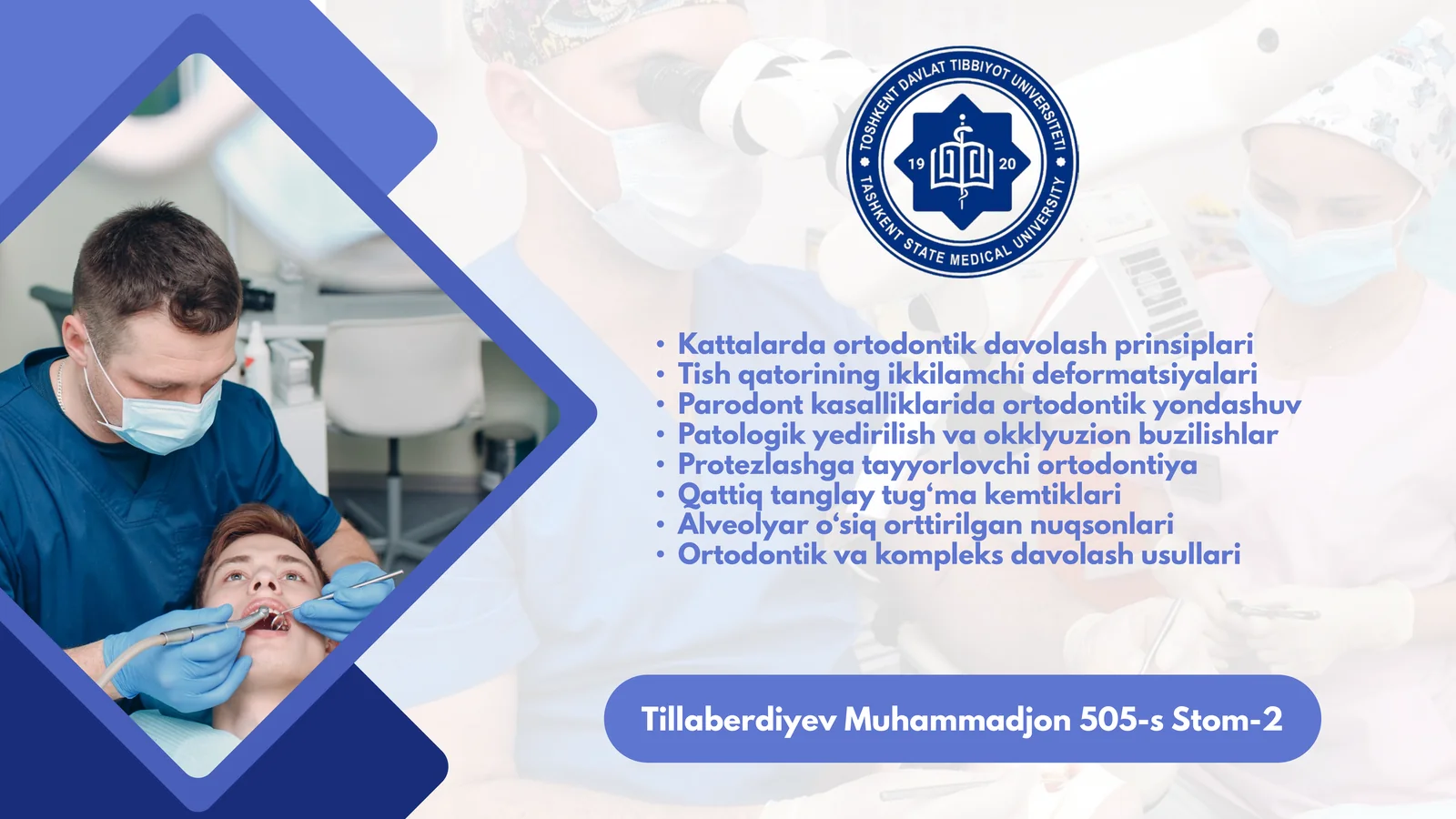 Ortodontik Stomatologiya