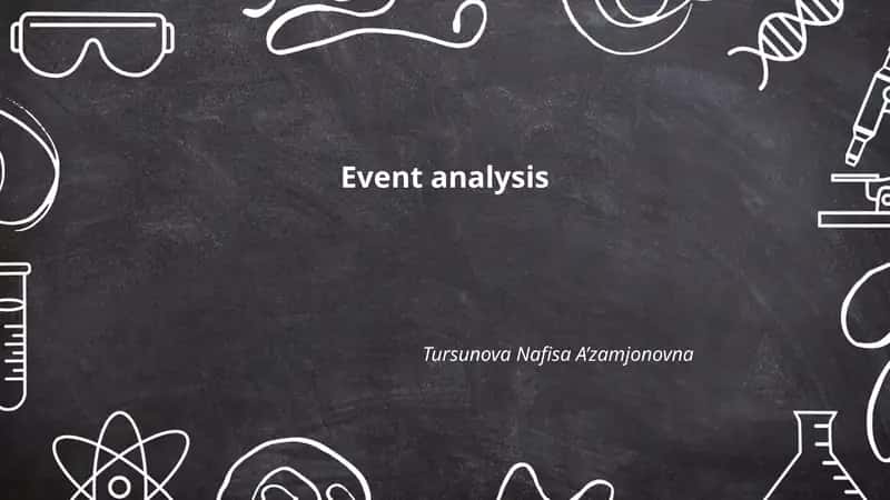 Event analysis