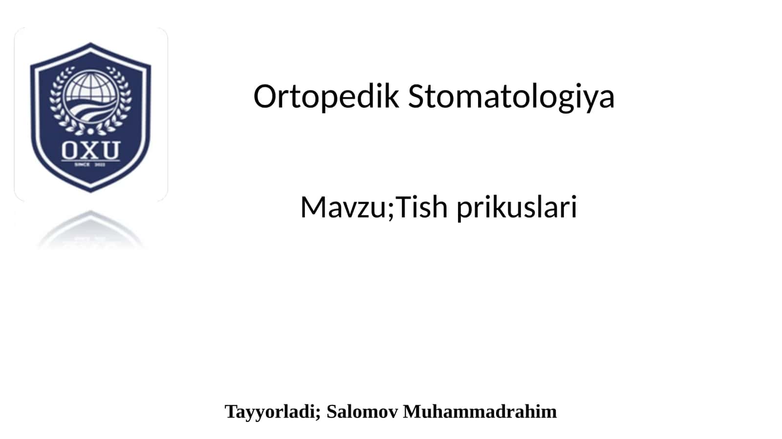 Tish prikuslari