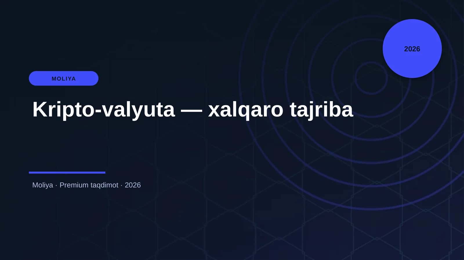Kripto-valyuta — xalqaro tajriba