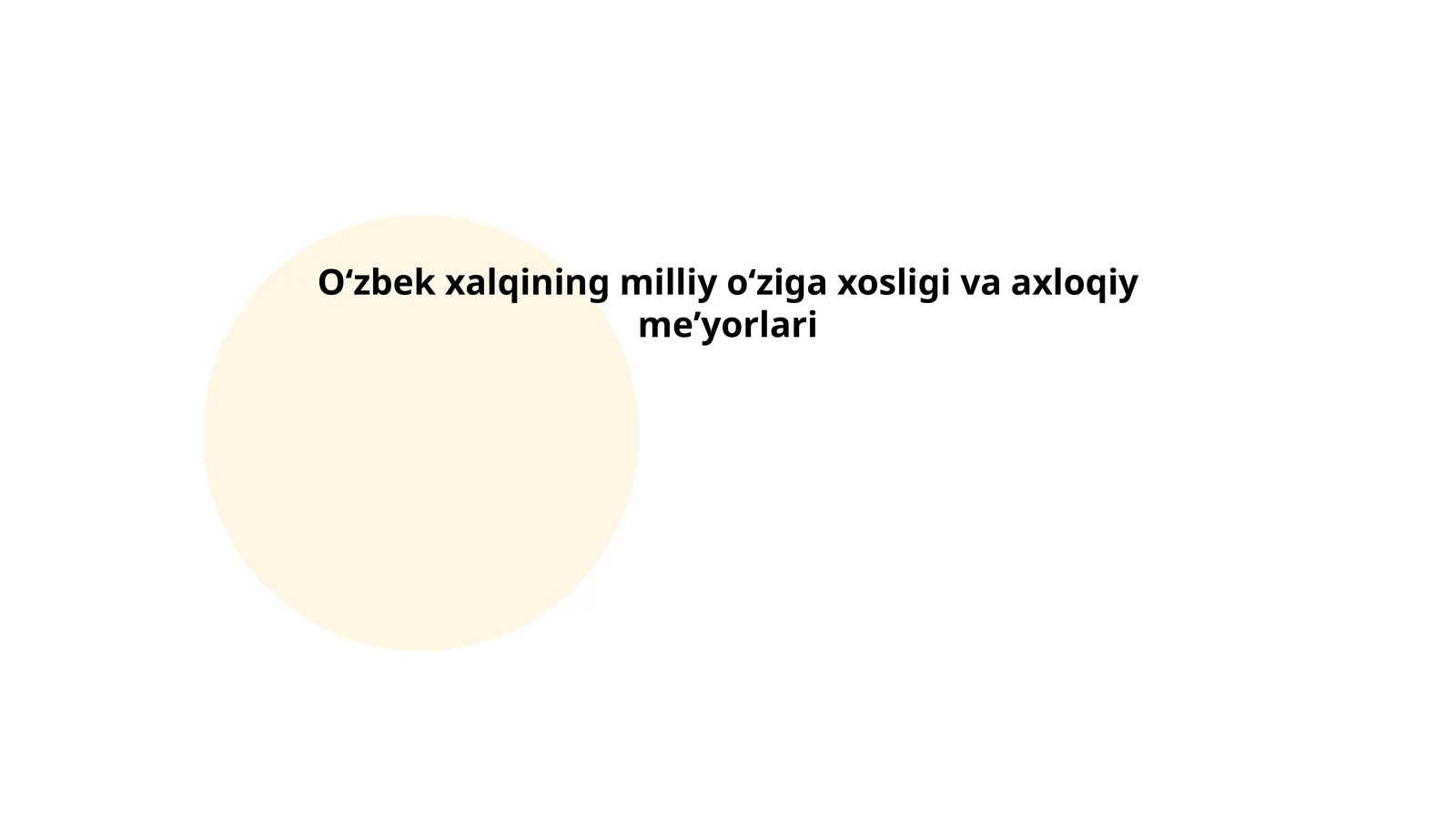 Oʻzbek xalqining milliy liboslari