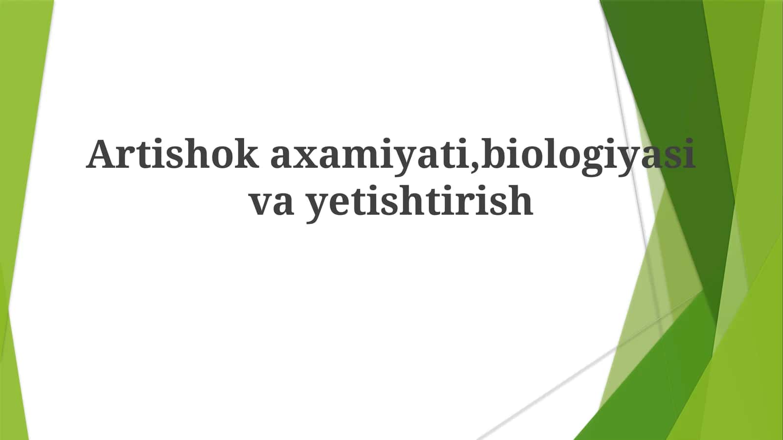 Artishokaxamiyati, biologiyasi