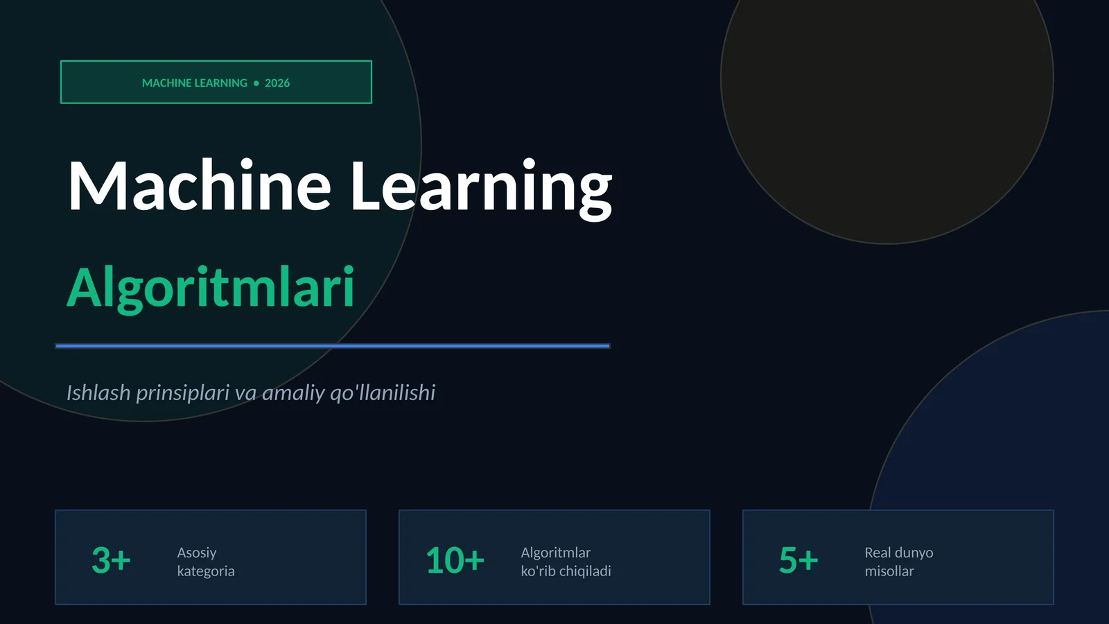 Machine Learning