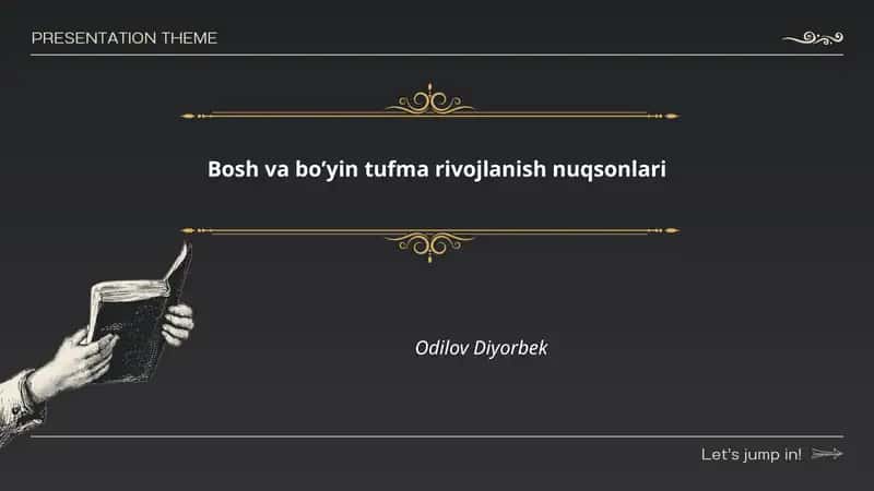 Bosh va boʼyin tufma rivojlanish nuqsonlari