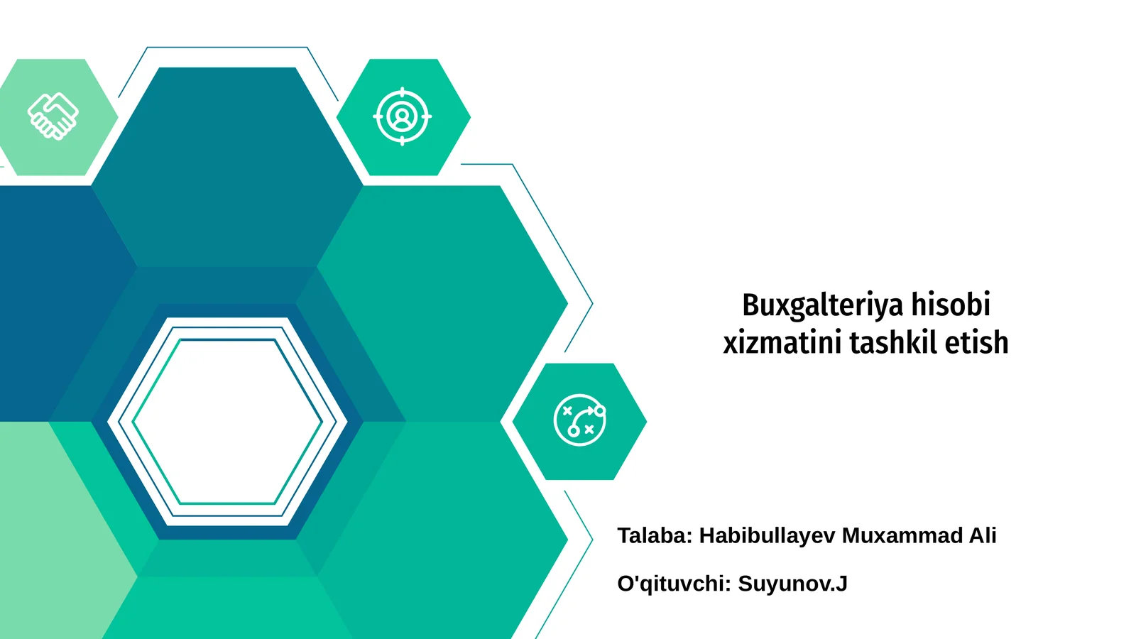 Buxgalteriya hisobi xizmatini tashkil etish
