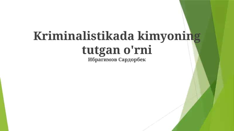 Kimyoviy tahlil usullari
