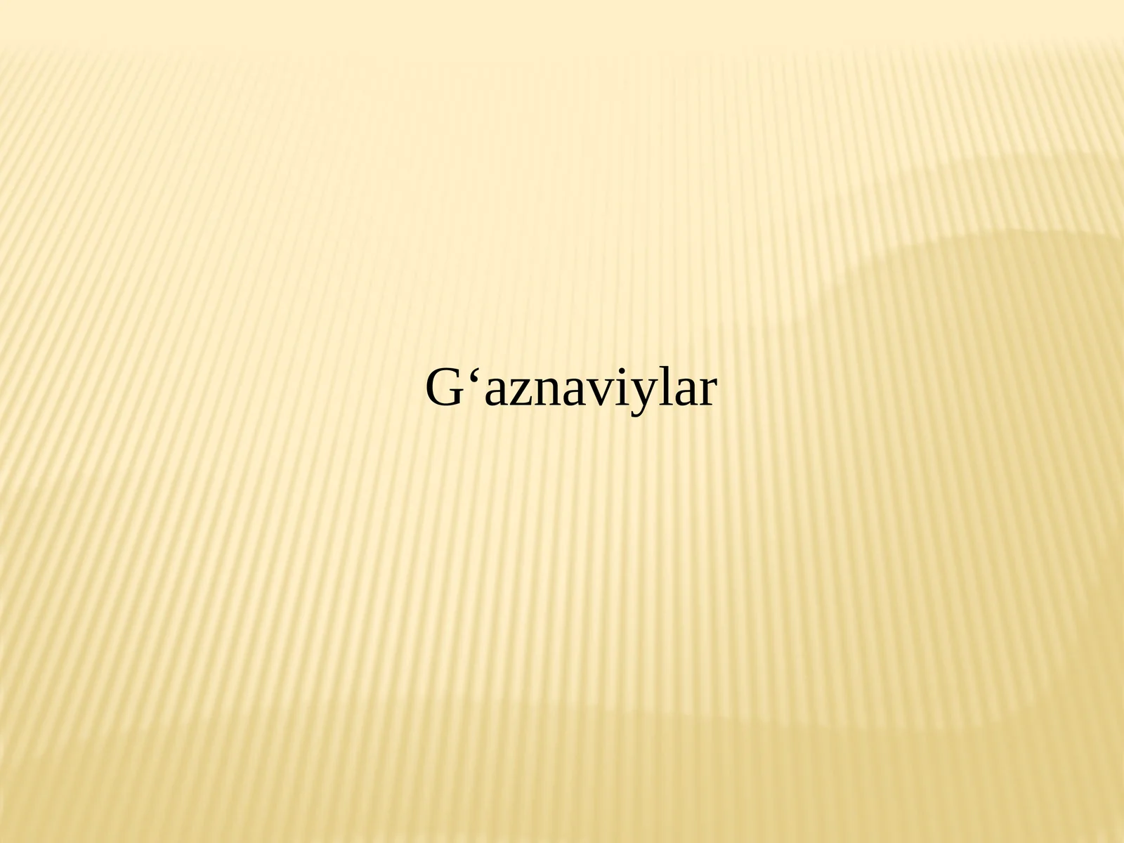 G‘aznaviylar