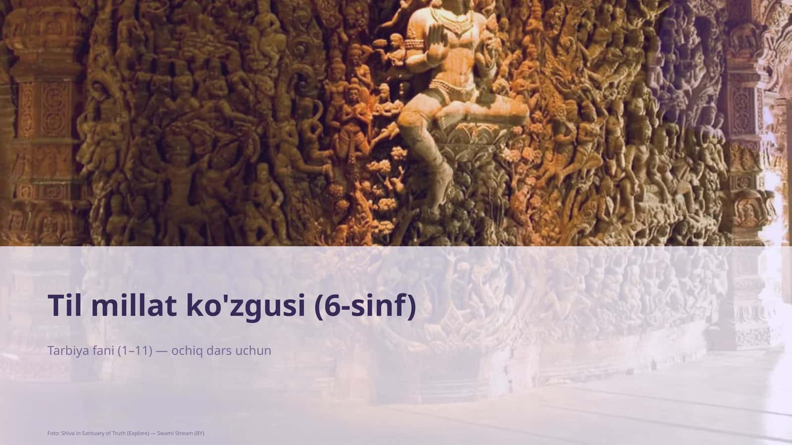 Til millat ko'zgusi (6-sinf)
