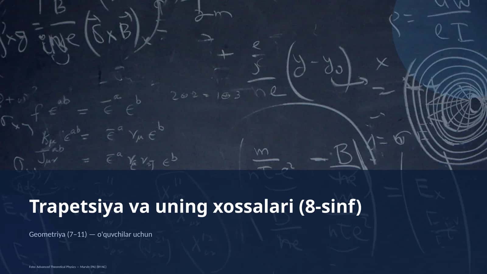 Trapetsiya va uning xossalari (8-sinf)