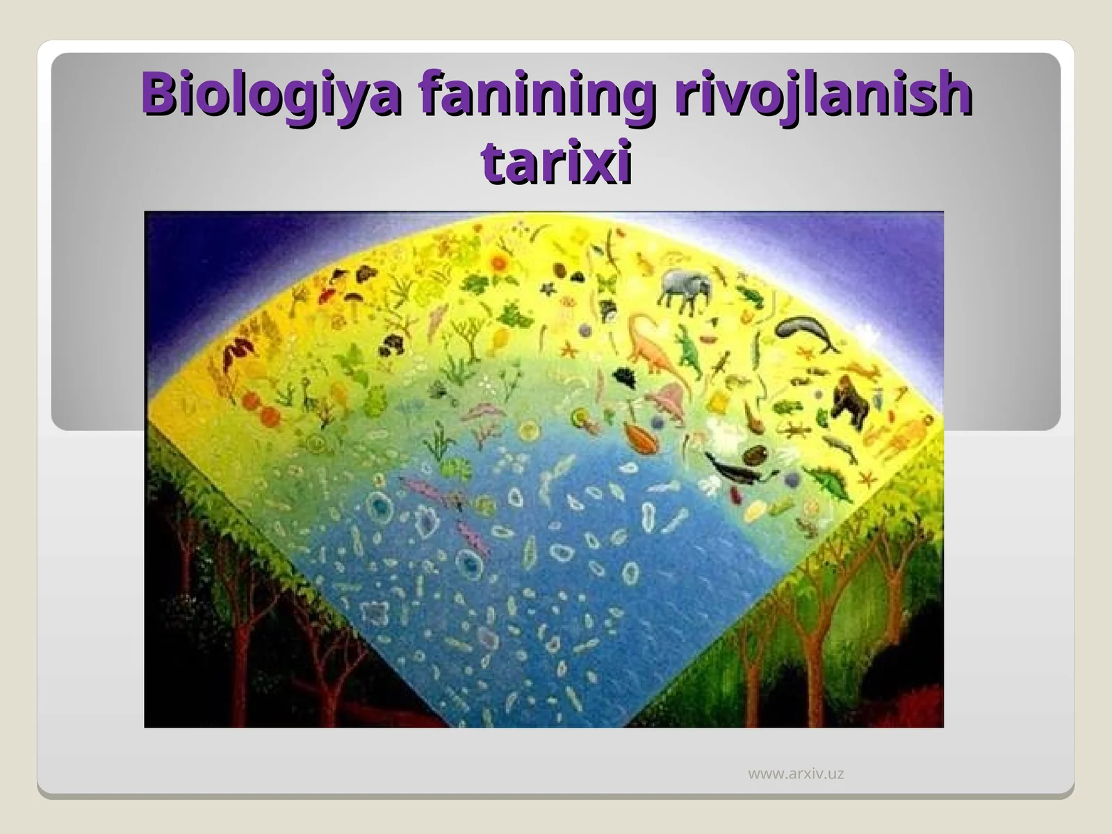 Biologiya fanining rivojlanish tarixi