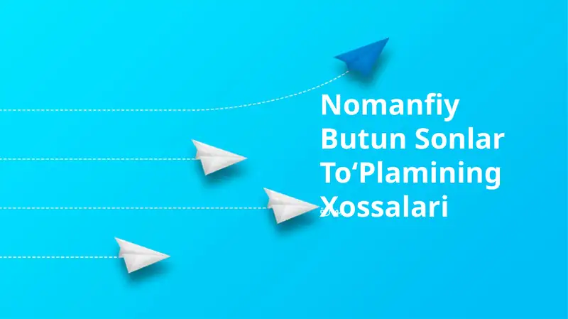 Nomanfiy Butun Sonlar ToʻPlamining Xossalari