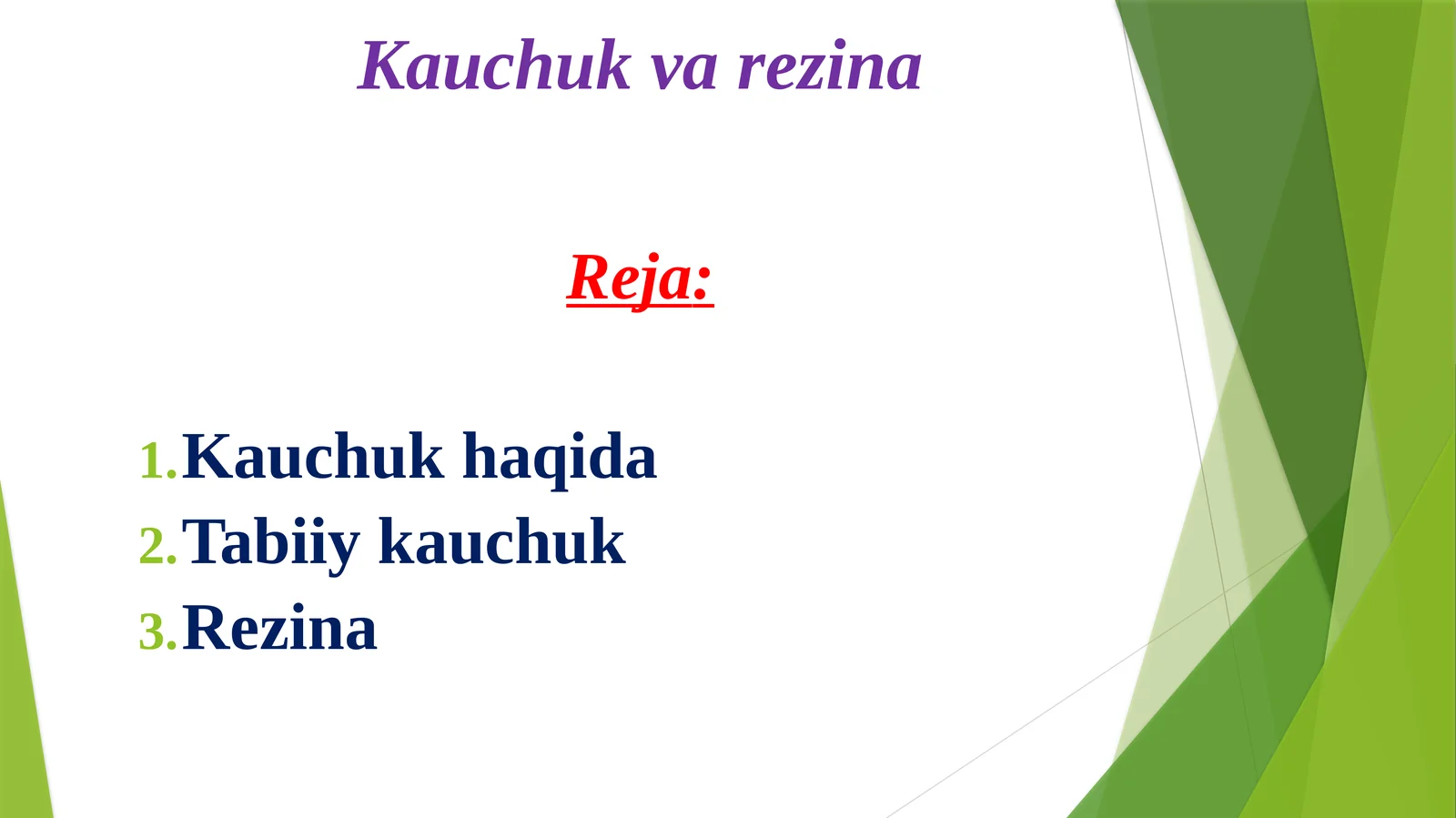 Kauchuk va rezina