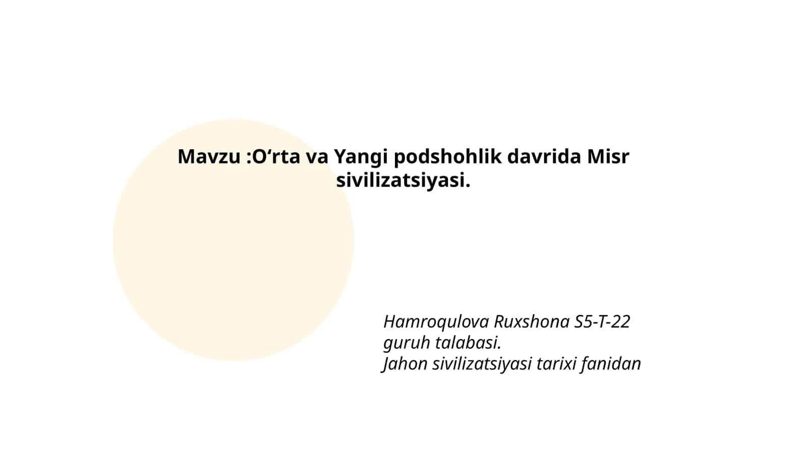 Oʻrta va Yangi podshohlik davrida Misr sivilizatsiyasi