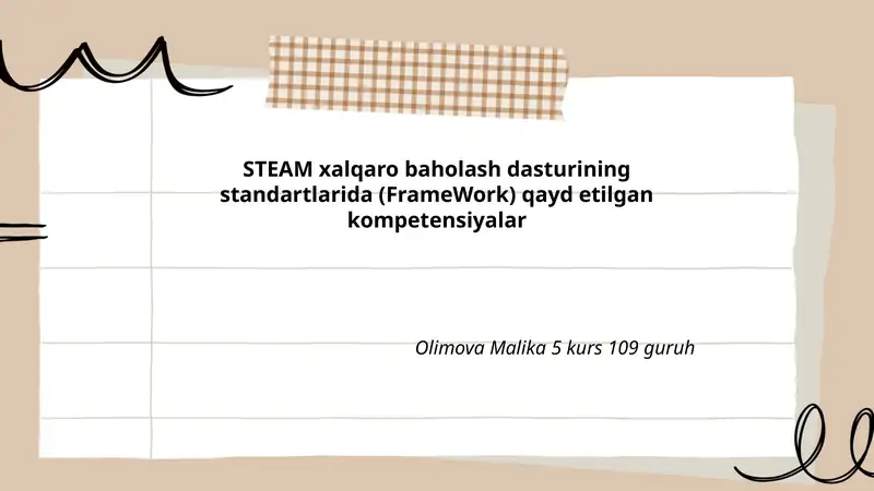 STEAM xalqaro baholash dasturi