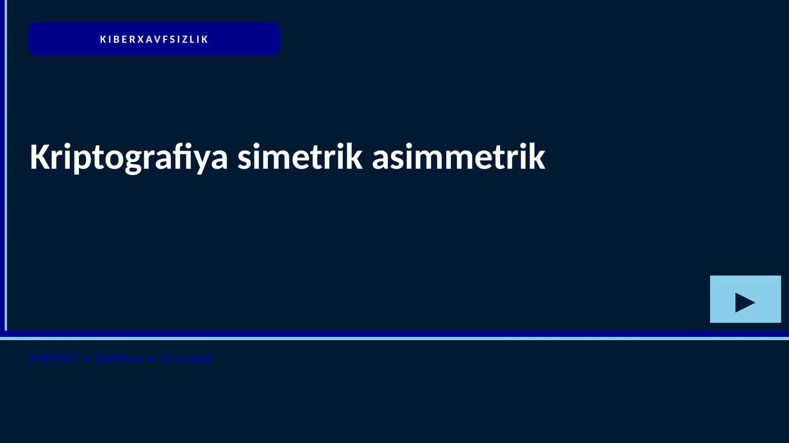 Kriptografiya simetrik asimmetrik