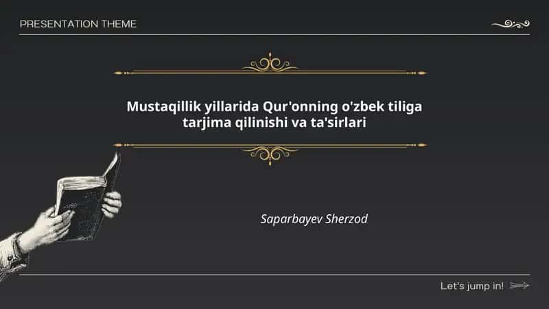 Mustaqillik yillarida Qur'onning o'zbek tiliga tarjima qilinishi va ta'sirlari