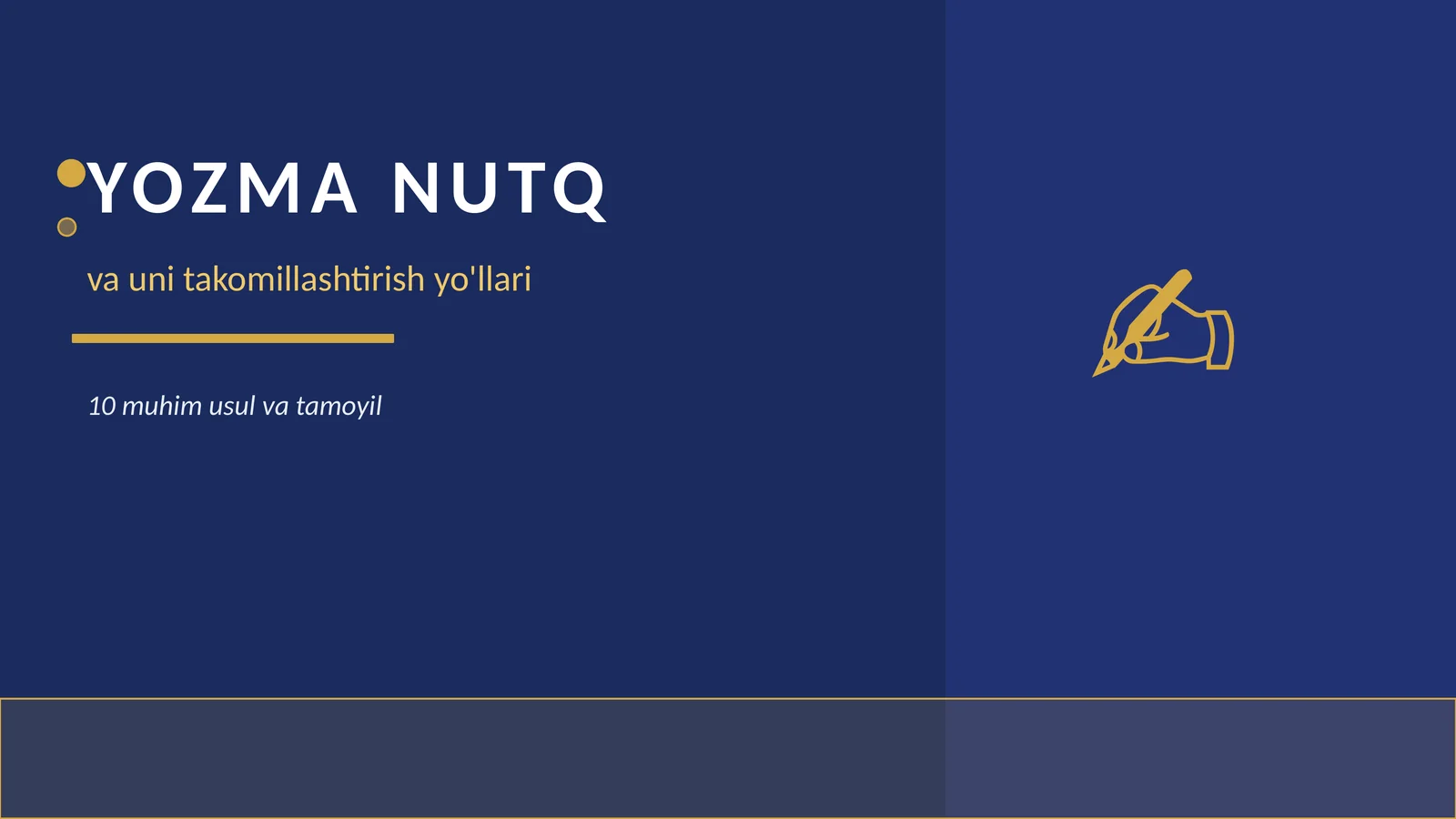 YOZMA NUTQ