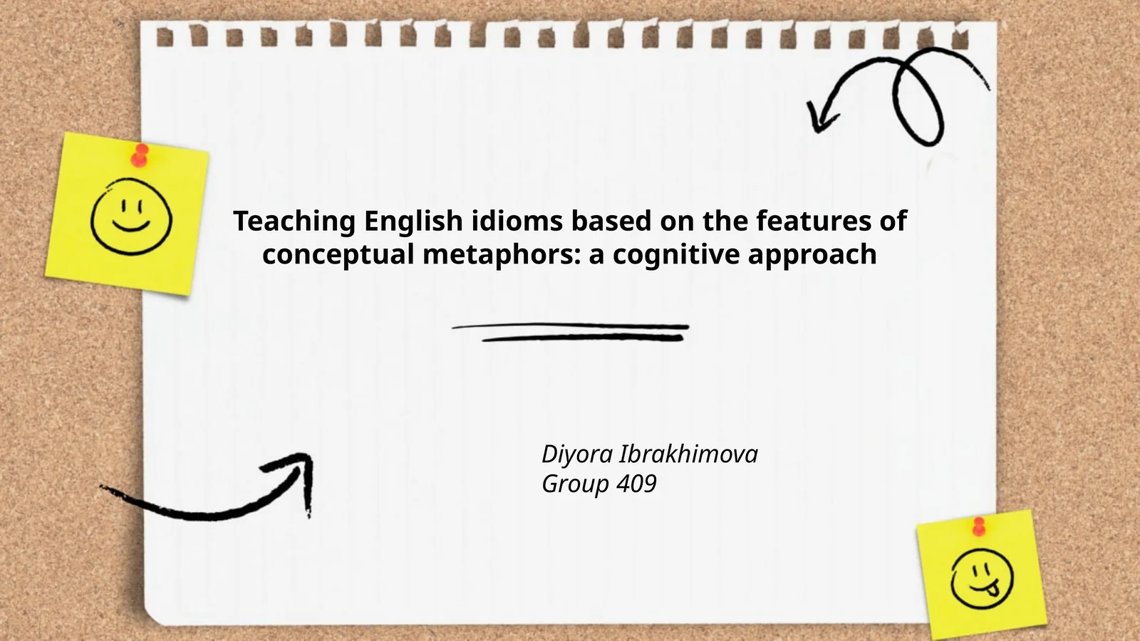 Teaching English idioms based on the features of conceptual metaphors: a cognitive approach