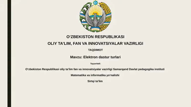 Elektrondasturturlari