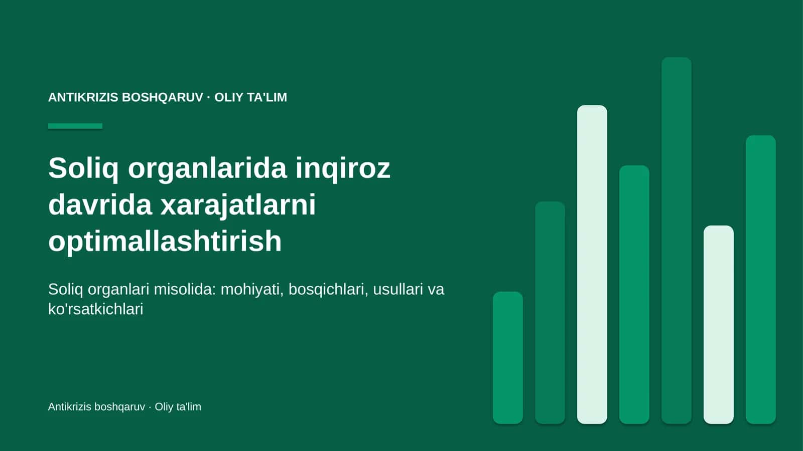 soliq organlarida inqiroz davrida xarajatlarni optimallashtirish 2792