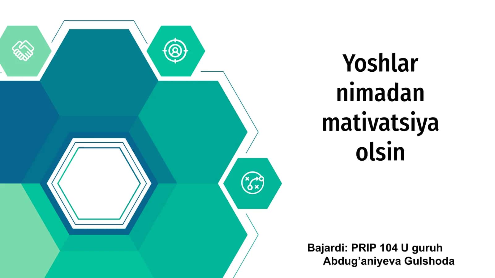 Yoshlar nimadan mativatsiya olsin