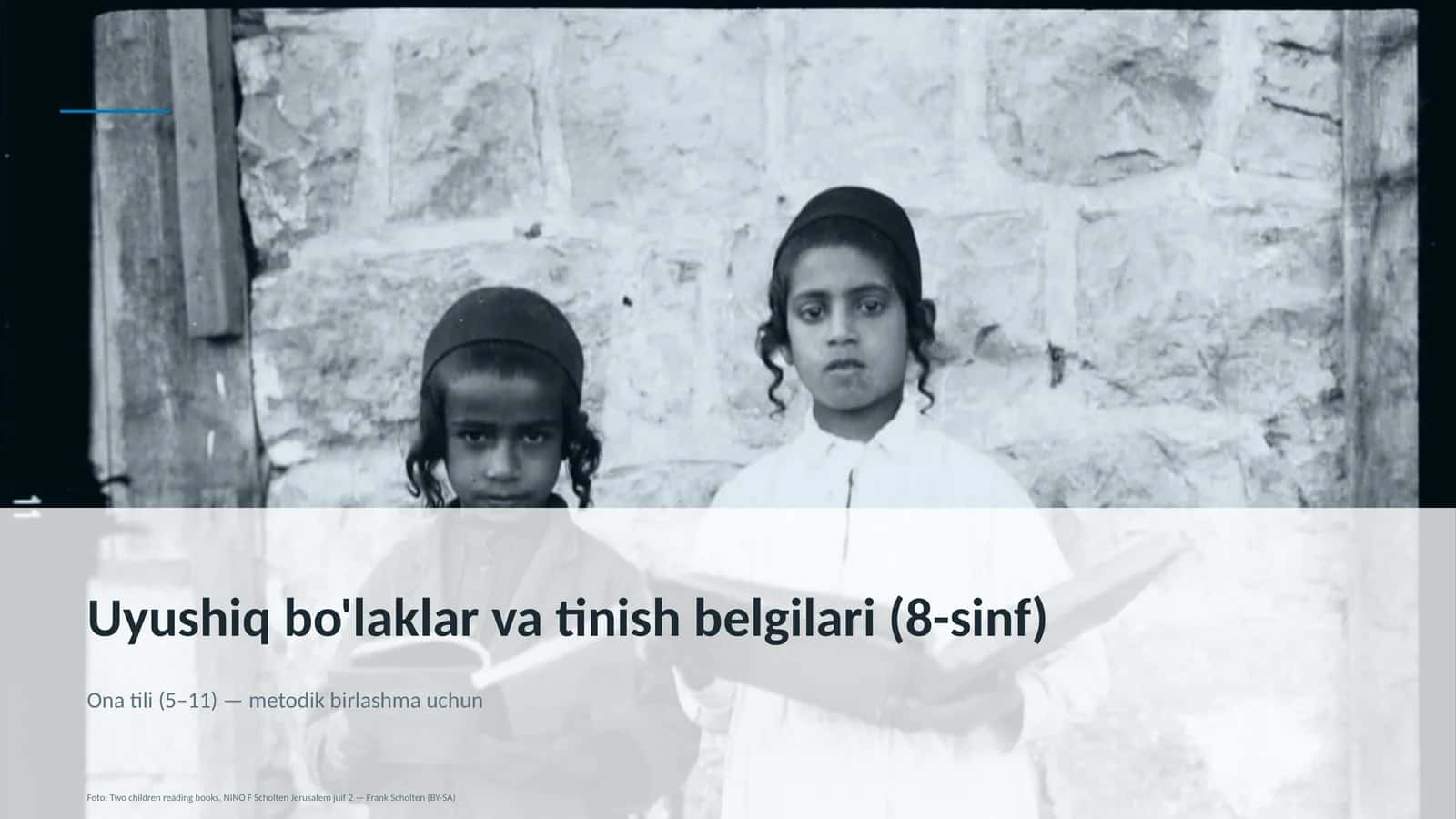 Uyushiq bo'laklar va tinish belgilari (8-sinf)