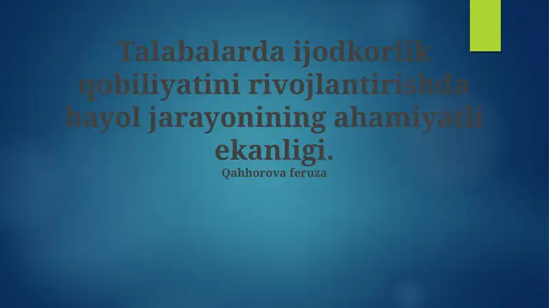 Tasavvur jarayoni