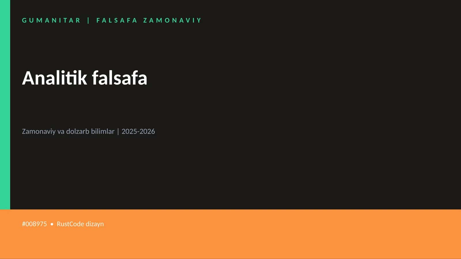 Analitik falsafa