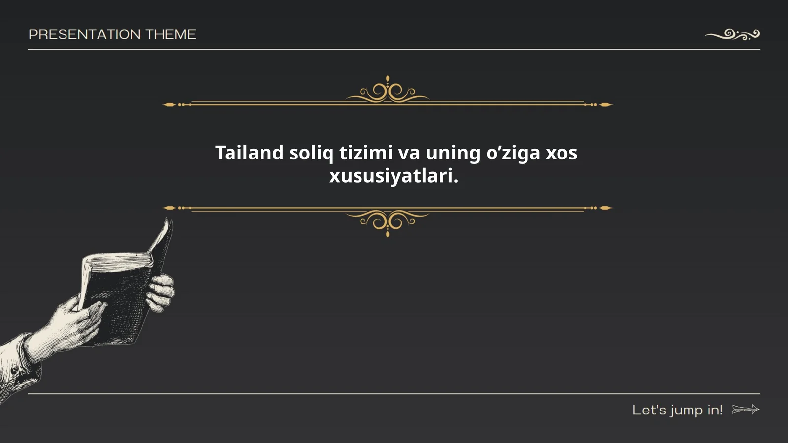 Tailand soliq tizimi va uning o’ziga xos xususiyatlari