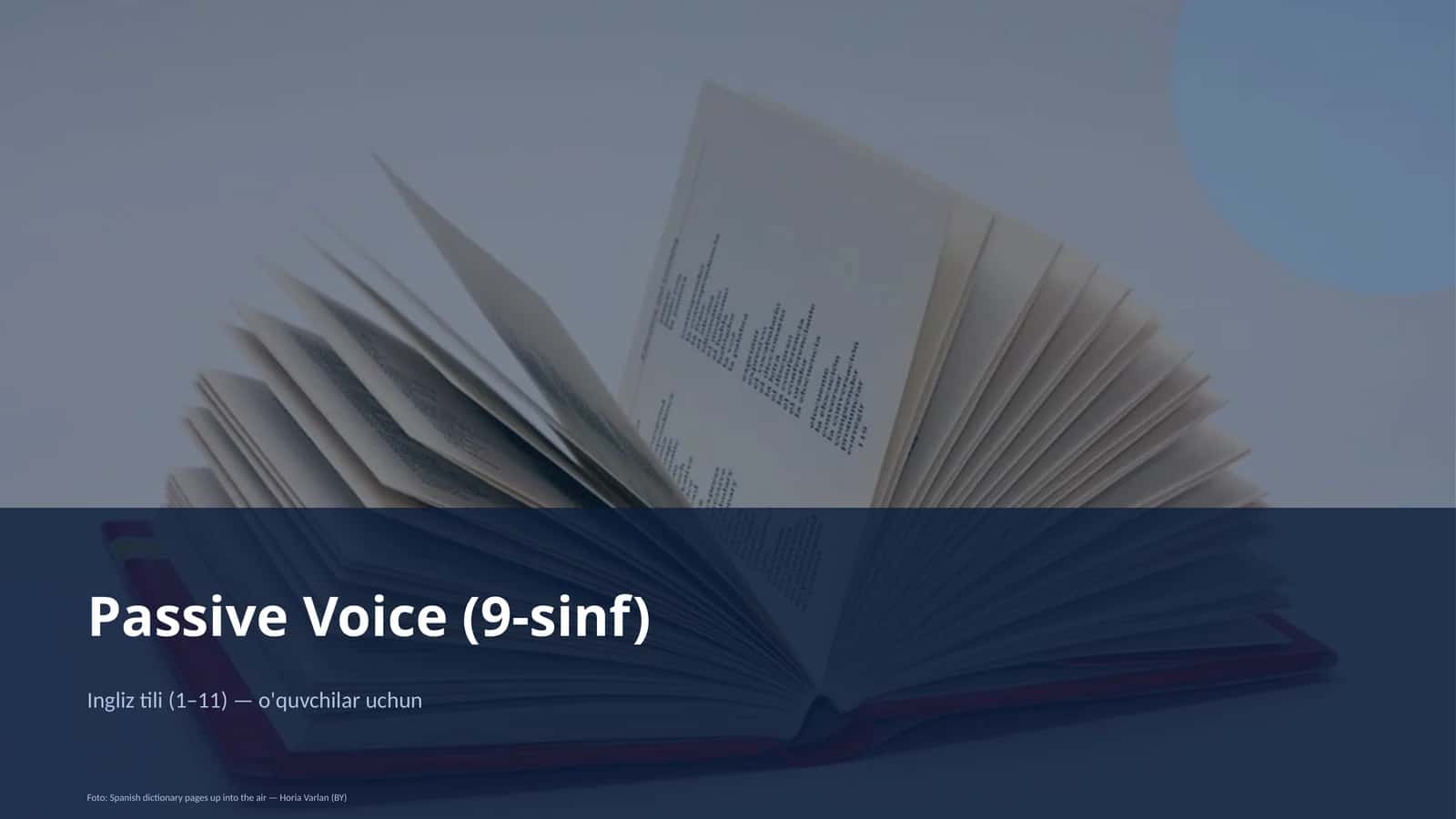 Passive Voice (9-sinf)