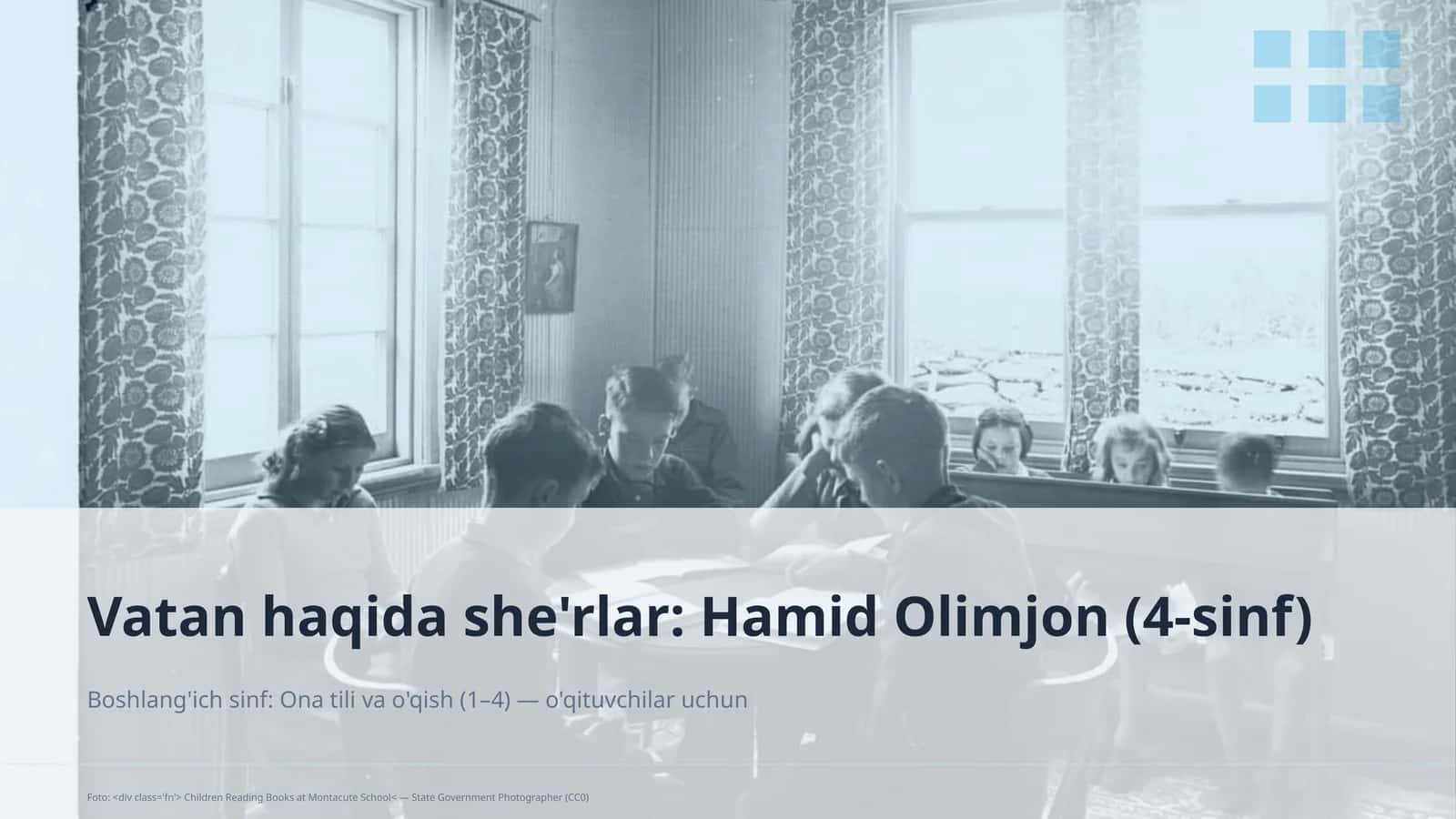 Boshlang'ich sinf: Ona tili va o'qish (1–4) — o'qituvchilar uchun