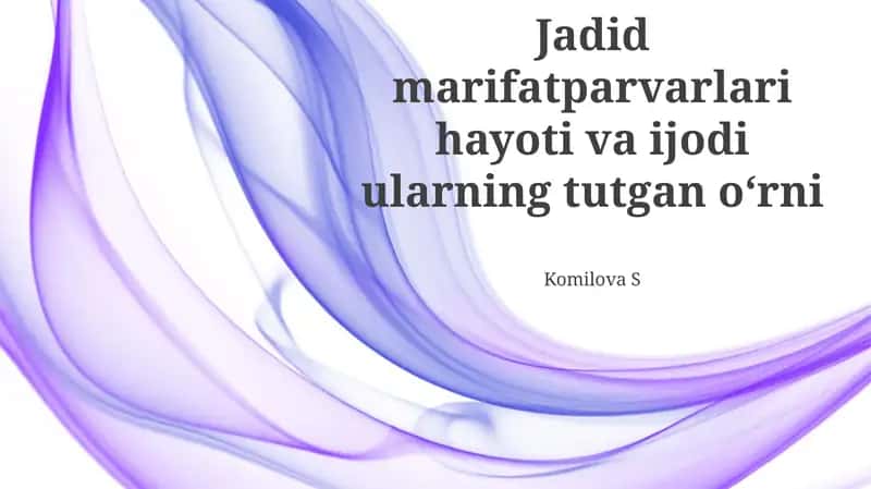 Jadidchilik Harakati