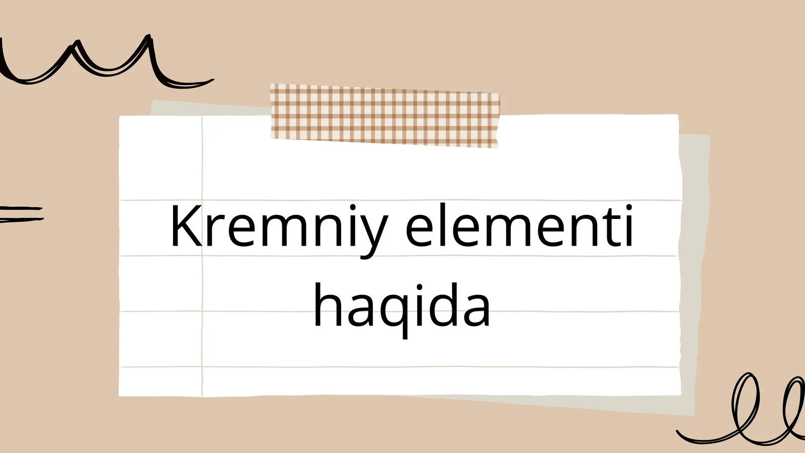 Kremniy elementi
