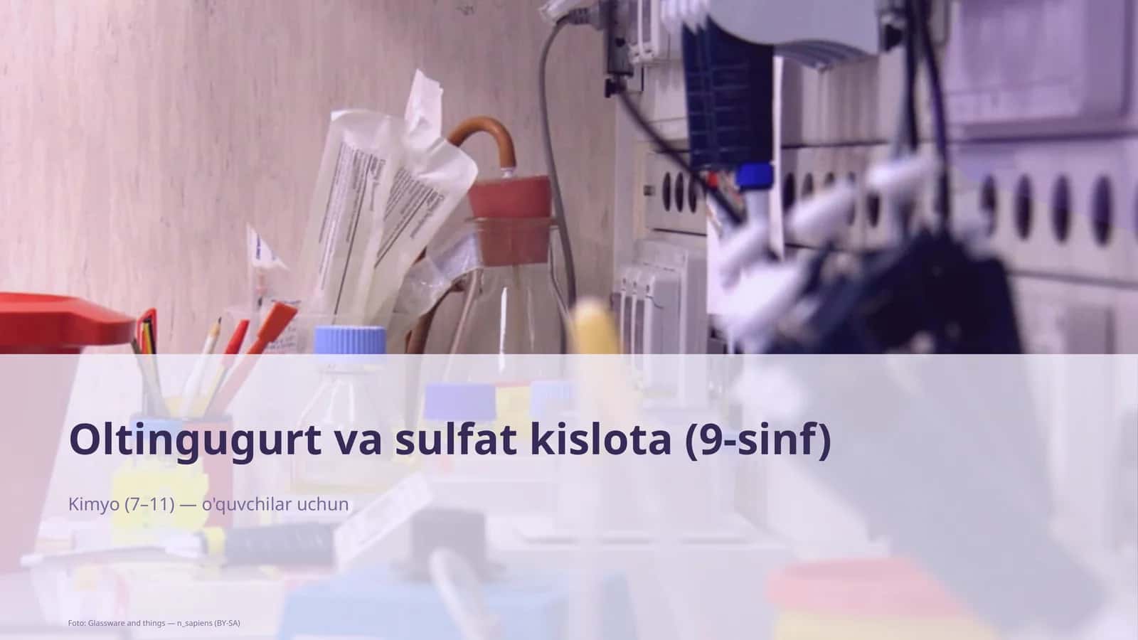 Oltingugurt va sulfat kislota (9-sinf)