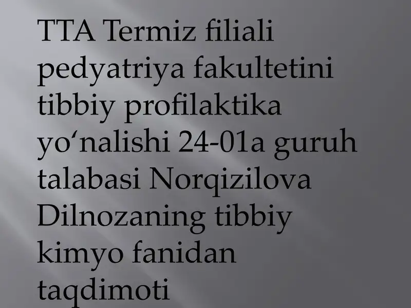 Kolloid sistemalar va dializyo‘li