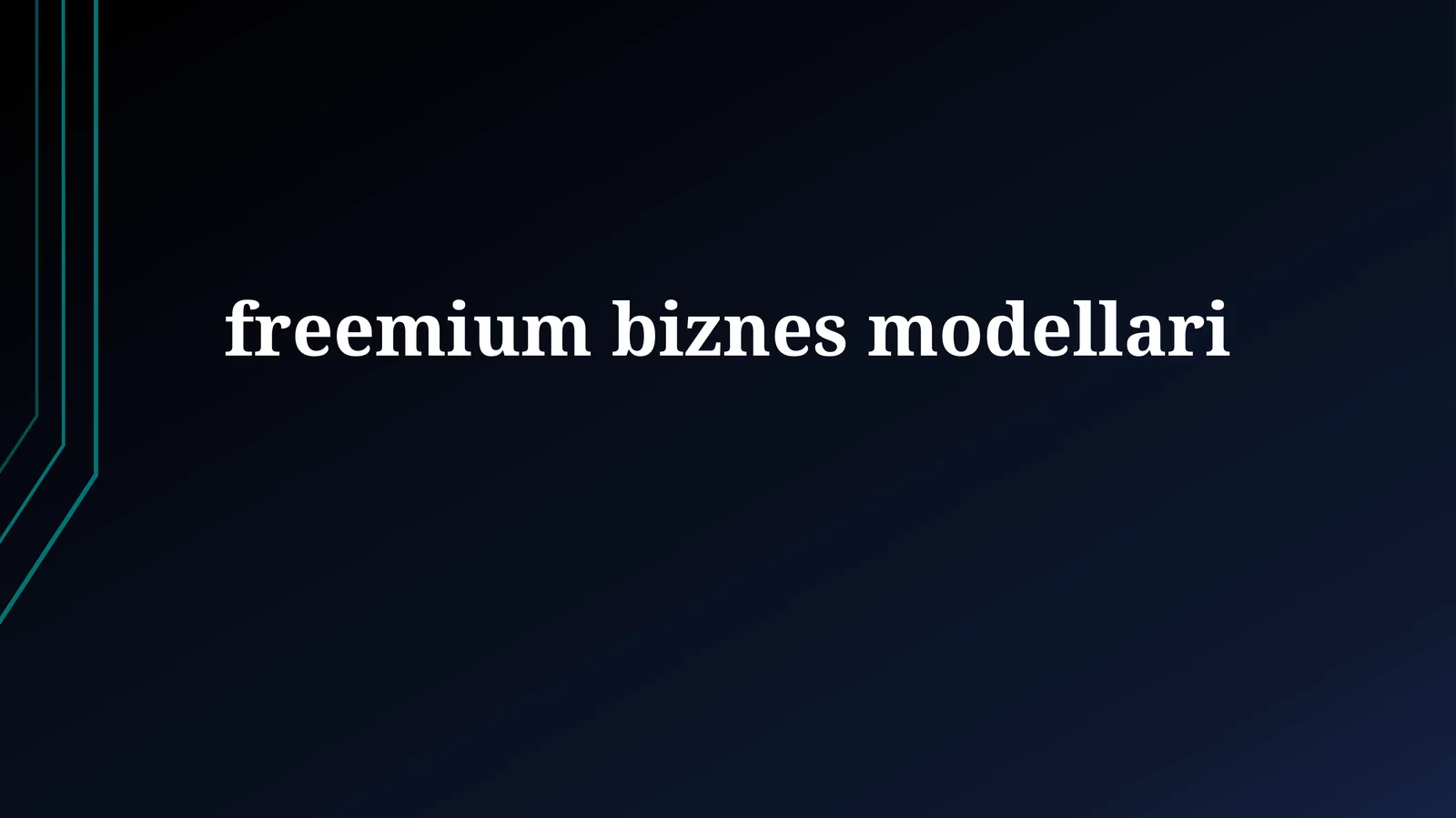 Freemium modellari